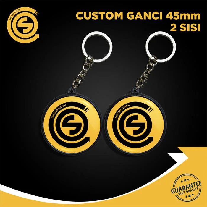 Sample/Acc Custom Pin Peniti dan Gantungan Kunci One Stop Custom - Pin 44 mm, Glossy
